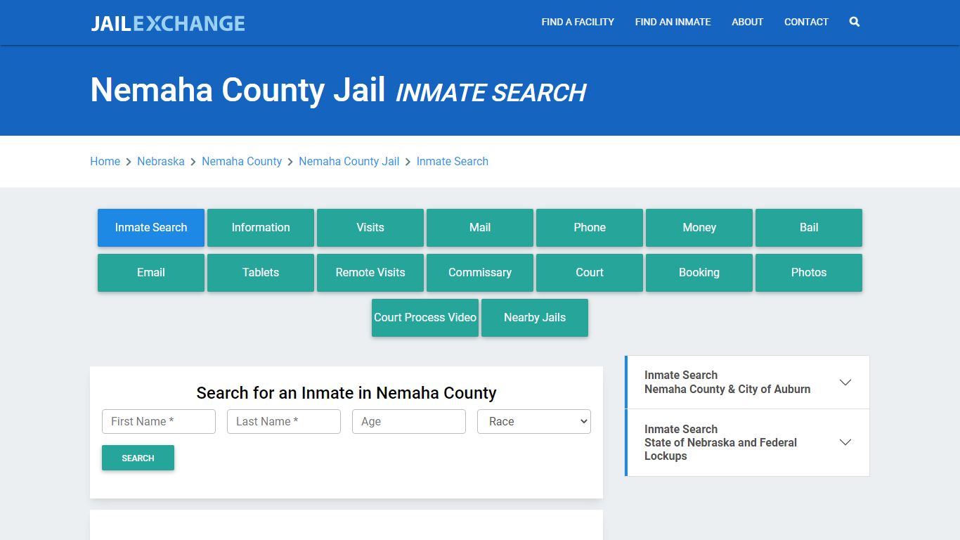 Nemaha County Jail, NE Inmate Search: Roster & Mugshots